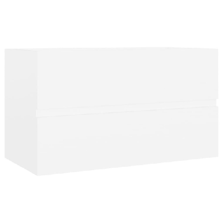 Vidaxl Tvättställsskåp Vit 80x38,5x45 Cm Spånskiva Vit