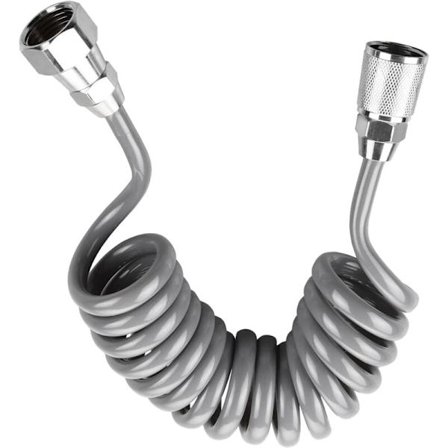 Diskbänksslang 177 tum, flexibel teleskopisk duschslang för VVS-toalettbidéspruta (2,5M)