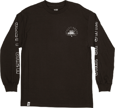 Salty Crew Men's Outboard Standard L/S Tee Men long-sleeved sweaters Black S