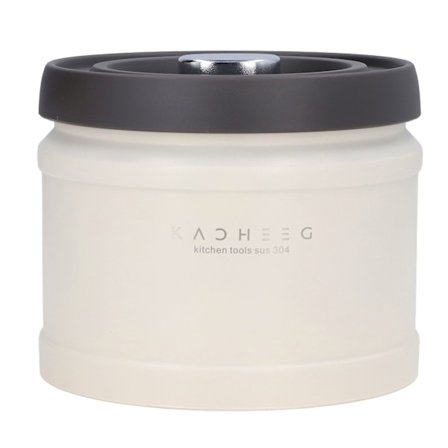 Vakuumforseglede kaffebøtter Stor diameter God tætning Stabelbar rustfrit stål Lufttæt kaffebæger til hjemmecafé 1100ML