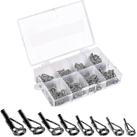 Fiskespö Reparationskit Keramisk Ring Rostfritt Stål 8 Storlekar Fiskespö Topp Reparationskit (1 Set)