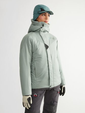 Klättermusen Lödyn Hettejakke Dame - Faded Green - Women's - L