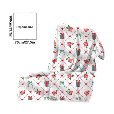 Luksuriøs Fløjlsblød Superblød Julemønstret Fleeceplaid - Hyggelig Juleplaid til Seng, Sofa, Kontor, Gave[D]