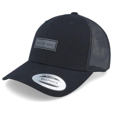 Kränkt! - Noir trucker Casquette - Skit På Dig Patch Black Trucker @ Hatstore