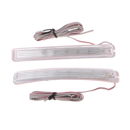 2st Blinkers för bil 12V LED Strip Light Universal sidodörrsspegellampa Enkel att installera
