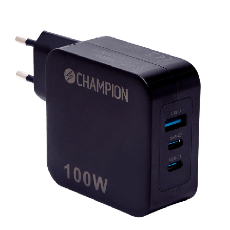 Champion Nordic Laddare 100w Pd / Qc Övriga tillbehör Svart