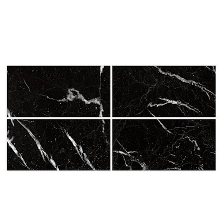 /EA/4 stk. krystallmarmor fliser gulv klistremerker vanntett PVC gulv veggdekor klistremerke tapet selvklebende DIY baderomsdekor