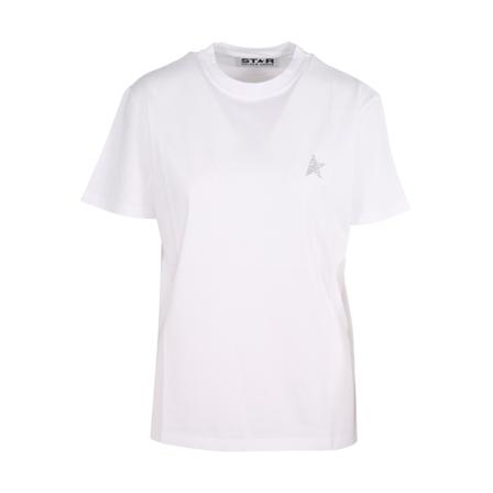 Golden Goose T-Shirts vit, Dam, Dam, Storlek: S