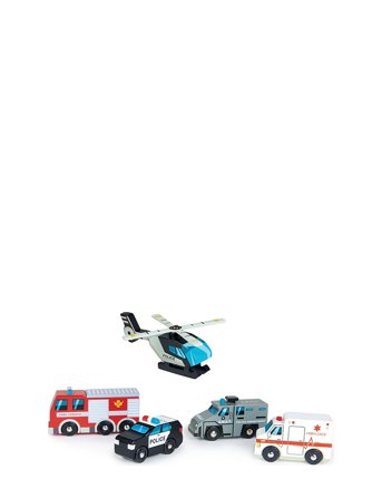 Emergency Vehicles Patterned Tender Leaf