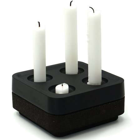 Born in sweden Fyran korkskål, gaveeske, svart