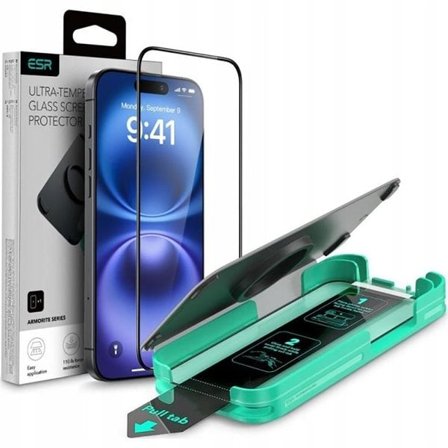 ESR Armorite herdet glass med applikator for iPhone 16 Pro