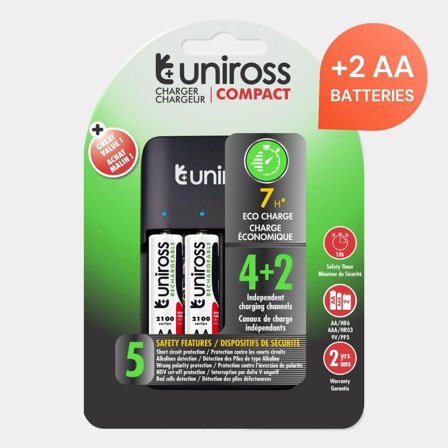 UNIROSS Compact AA AAA 9V + 4xAA2100