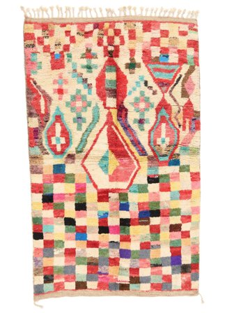 Handknuten Berber Moroccan - Mid Atlas 165X273 Ullmatta Beige/Röd