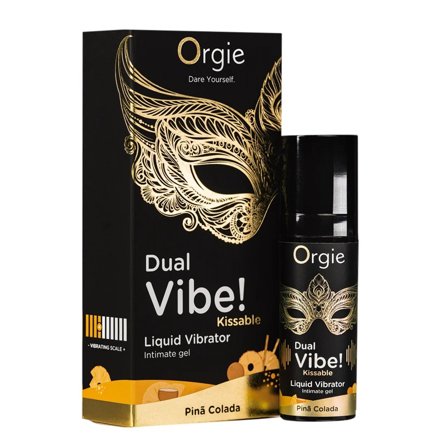 DUAL VIBE! PINÃ COLADA 15 ML- Vuxen.se - Smaksatt & ätbart - Massageoljor, ätbar body paint, bj blast, bj spray