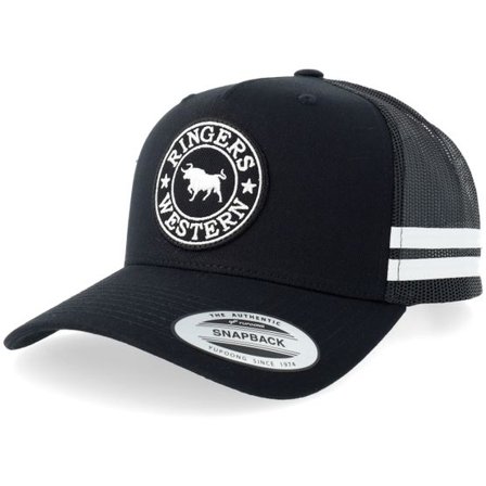 Ringers Western - Svart trucker Keps - Mccoy Cap Black A-frame Trucker @ Hatstore