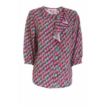 See by Chloé, seasonal print blouse Roze, Dames, Maat:M,polyester