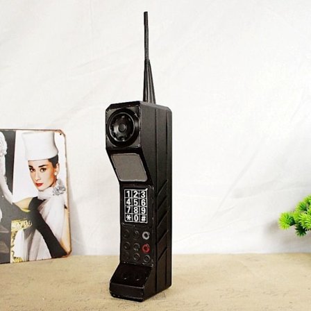 Mobil Mursten Telefon Model Mursten Mobiltelefon Dekoration Håndværk