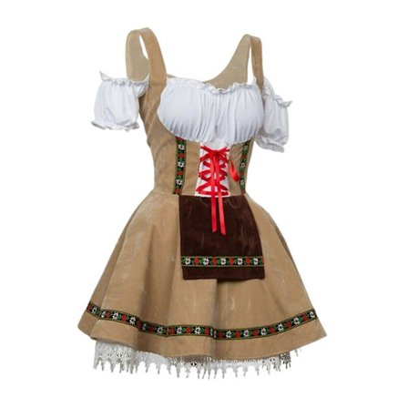 Øl Jente Kostyme for Kvinner, Slitesterk Fancy Kjole for Kvinnelig Karneval