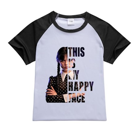 Wednesday Addams Printed Sports T-shirt Y1