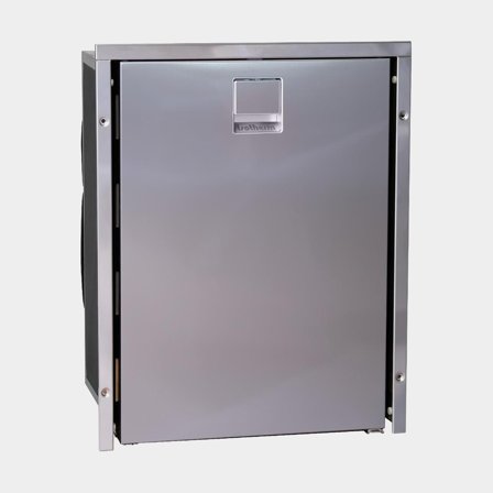 Kylskåp med kompressor Isotherm Cruise CR42 Inox Clean Touch, 12V / 24V, dörr, 42 liter (varav 4 liter frysfack), mörksilver frontpanel + monterings