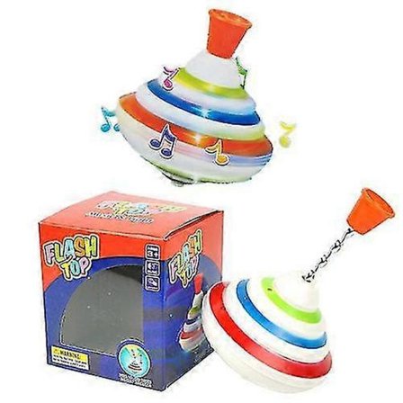 Tryk Dreje Legetøj Lys Blinkende Musik Lyd Roterende Legetøj