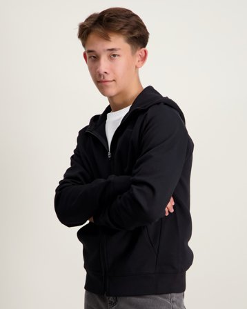 Champion Full Zip Hoodie Sweatshirt Sort Hoodies/Hættetrøjer Dreng - Kids Brand Store