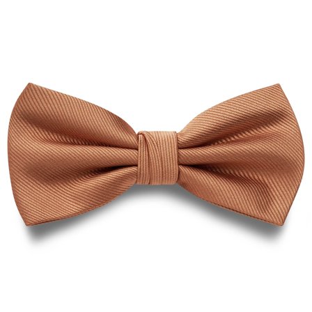 Koniakowa wstępnie zawiązana muszka rypsowa dla mężczyzn - Muszki gotowe do noszenia