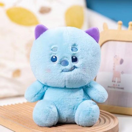 23cm Blå Monster Plysj Søt Trendy Morsom Tegneserie Plysj Leke Plysj Pude Myk Midjepute Barne Bursdagsgave