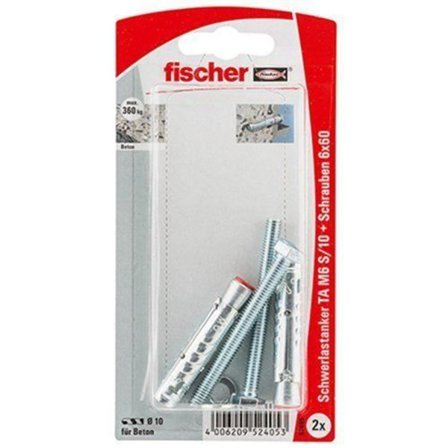 Fischer 52405 Paket med 2 TA expansionsbultar M6 S-10 K