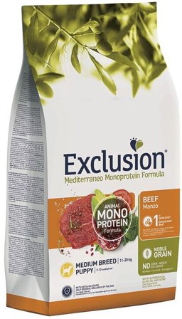 Exclusion Mediterraneo Monoprotein Noble Grain Puppy Beef Medium