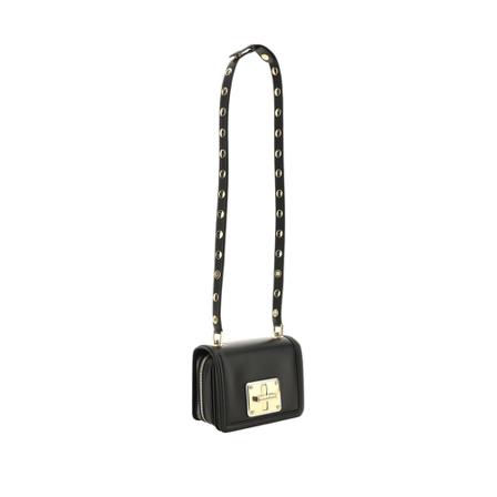 Dolce & Gabbana, leather lola crossbody bag Czarny, Kobieta, Rozmiar: ONE Size