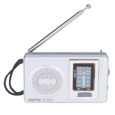 AM FM Radio Batteridrevet Vanntett Plast Bærbar Radiomottaker for Utendørs Underholdning (BC-R2048)
