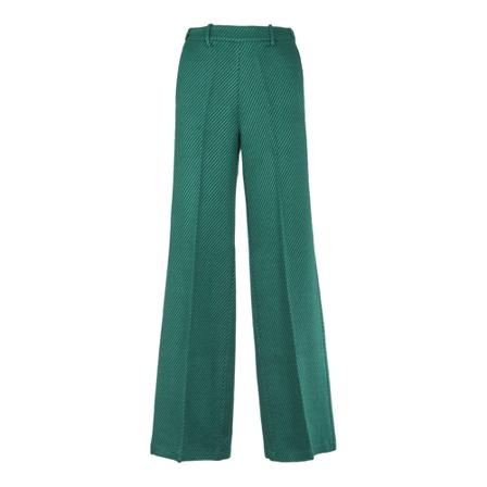 Forte Forte, Wide Trousers Zielony, Kobieta, Rozmiar: M