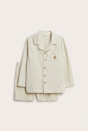 Newbie | Piżama w paski | Jasnozielony