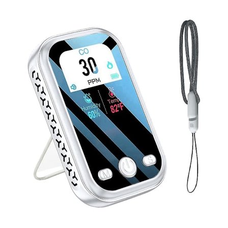 Portable karbonmonoksiddetektorer, CO-detektor med tydelig LCD-skjerm, mini CO-alarm
