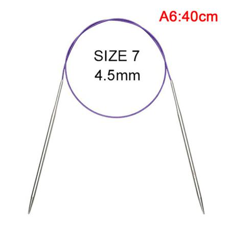 43/60/120 Cm Stickning S Rostfritt Stål Diy Ringvirkad Tröja
