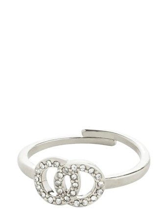 Pilgrim | Lulu Halos Stack Ring Silver-Plated | ONE SIZE