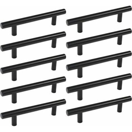 10 kpl 160 mm Musta Ruostumaton Teräs Ovi Keittiönkahva-XF21-