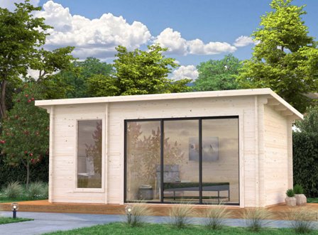 Palmako Sanna Bastu 13,5 m², Invändig 12,8 m², obehandlad, Pooler & utebad