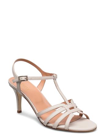 Dancesansal T-String Sandal Med Hæl Creme Apair*Betinget Tilbud