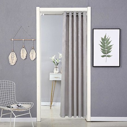 Rumsavdelare Gardin Total Sekretess Vägg Rumsavdelare Skärmar Ljudisolerade Bred Mörkläggningsgardin För Vardagsrum Sovrum