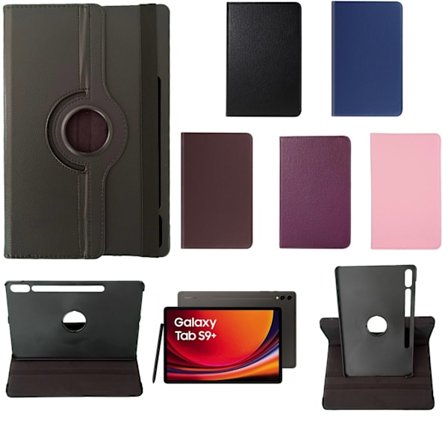 360 kotelo Samsung Galaxy Tab S9+ näytönsuoja kuori violetti -