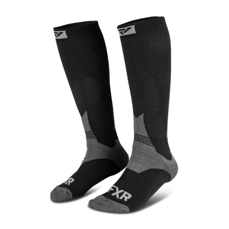 Calcetines FXR Boost Performance Negro/Carbón P-M