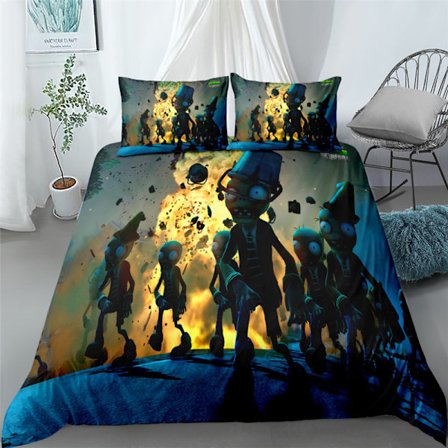 Plants vs. Zombies 3D digitaltryckt sängklädesset