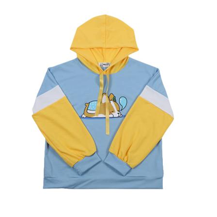 Huvtröja Printed Bomull Hoody Långärmad Sport Kvinna Topp
