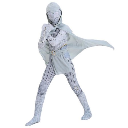 Moon Knight Kids Cosplay kostume festkjole + sjal + bælte v