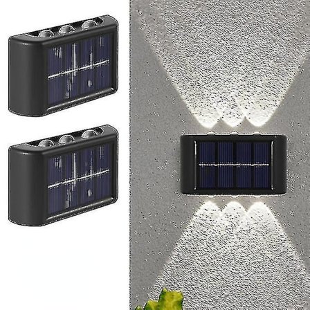 Aurinkoenergialla toimiva seinävalaisin, vedenkestävä parvekkeen seinävalaisin, puutarhan koriste