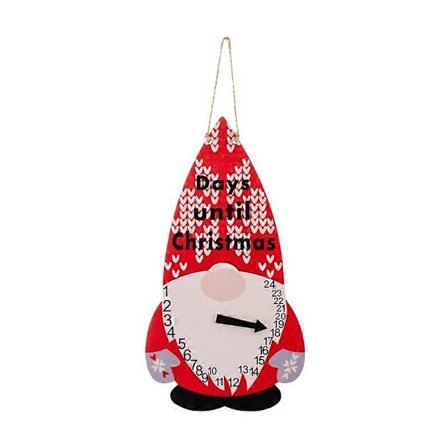 Uudenvuoden joulukoristeet Söpö tonttu Lumimies Puinen joulukalenteri Sisustus