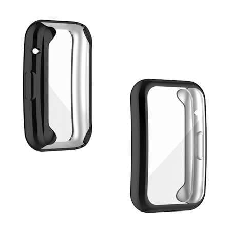 Huawei Watch Fit tyylikäs kiiltävä suojus - Musta