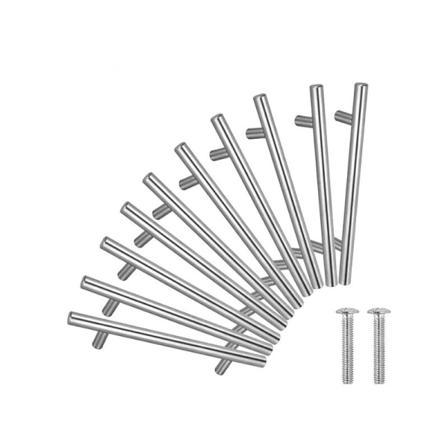 20 STK Dørstangsgreb T-Bar Køkkenskabsdørgreb Rustfrit stål - Centerafstand 64 mm